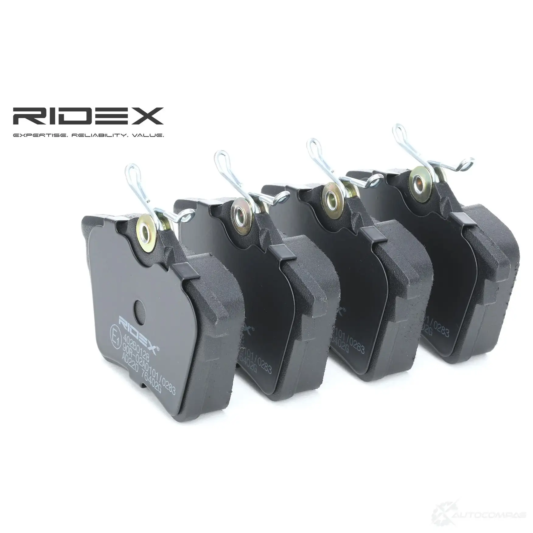 Тормозные колодки, комплект RIDEX V BHTX4K 402b0128 1437657565 - Изображение 1