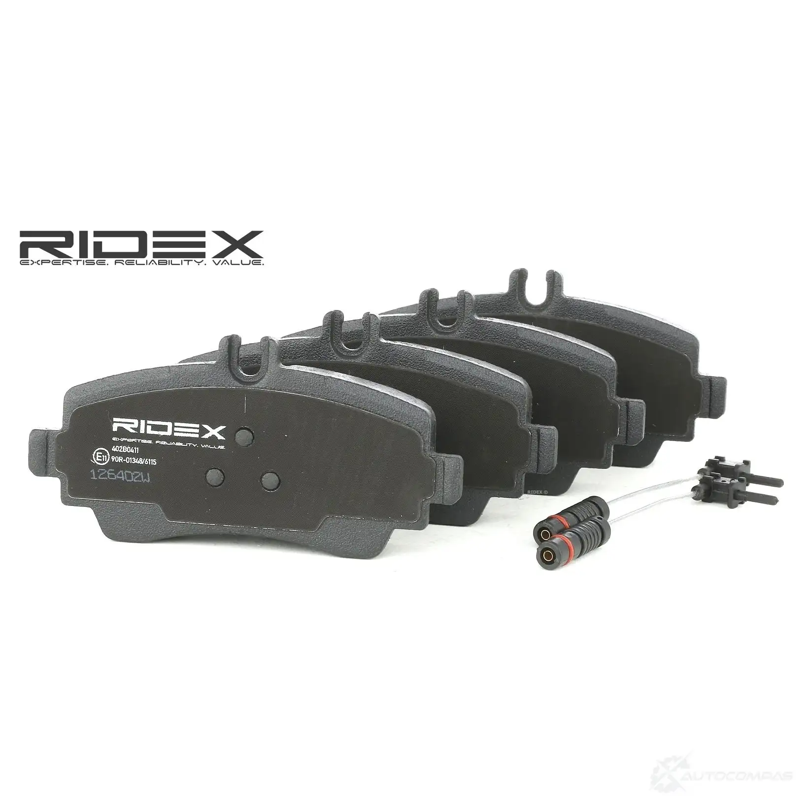 Тормозные колодки, комплект RIDEX 1437659168 402b0411 03A QOM1