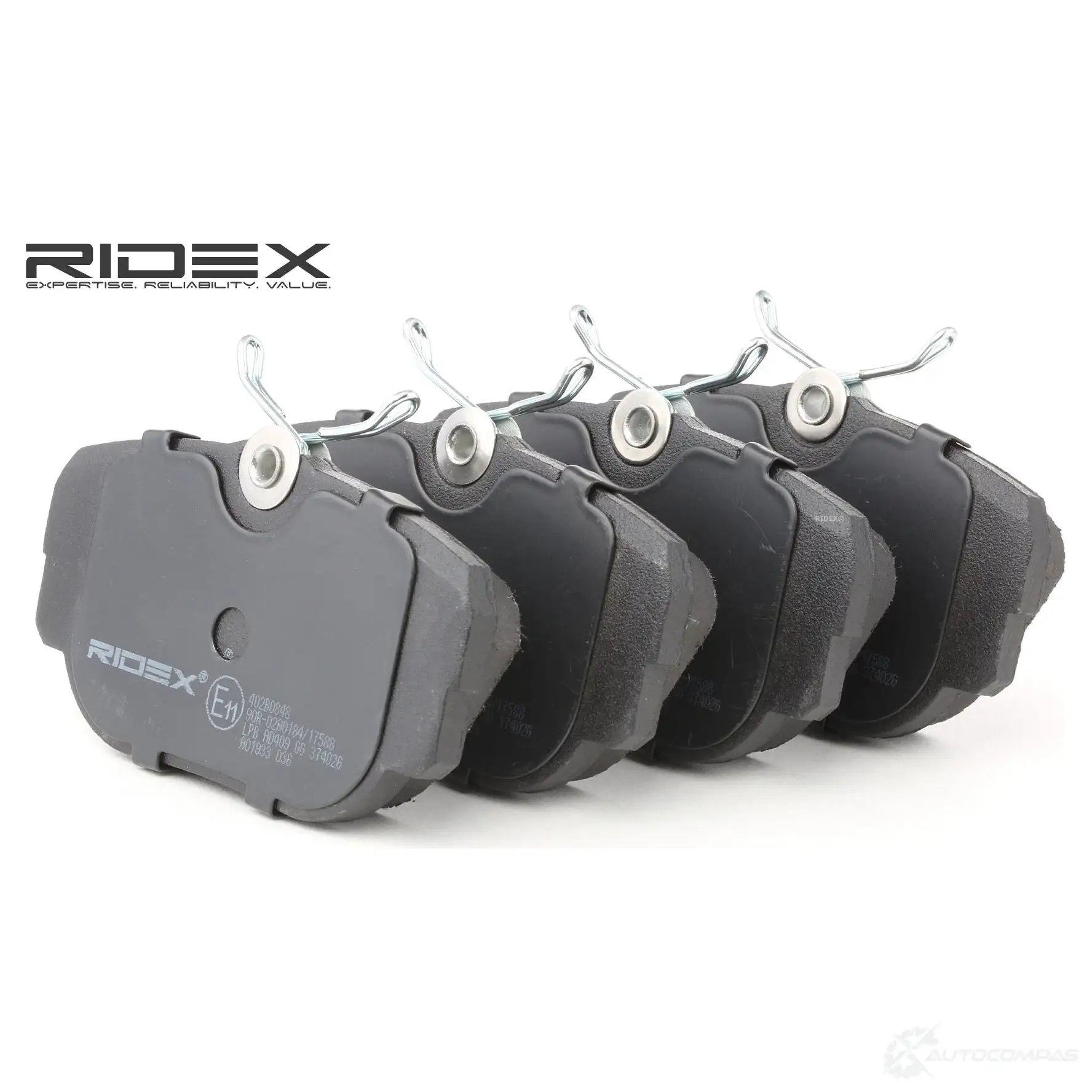 Тормозные колодки, комплект RIDEX RGVEJ F 402b0848 1437657909 - Изображение 1
