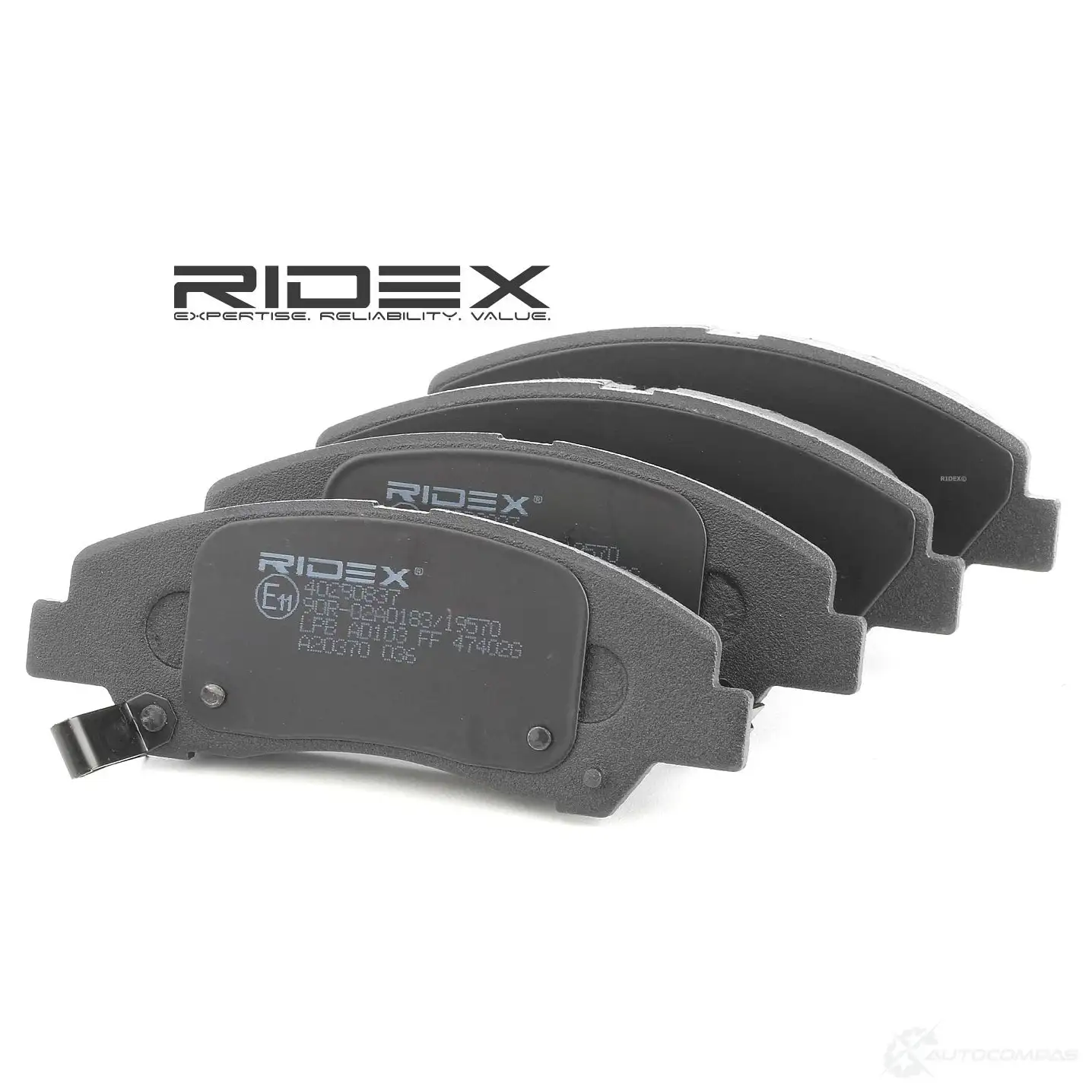 Тормозные колодки, комплект RIDEX 402b0837 1437658978 HG EN3GZ - Изображение 1