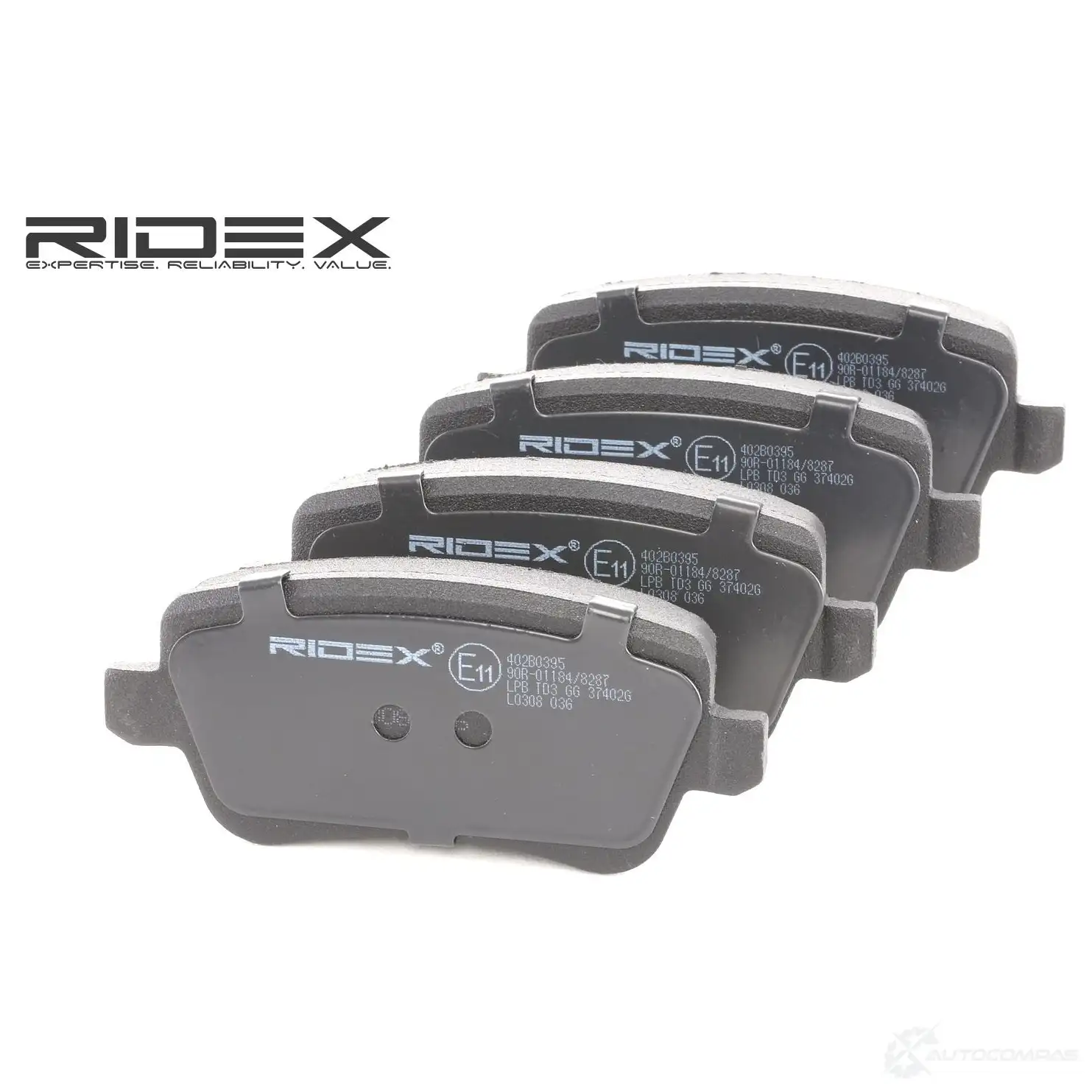 Тормозные колодки, комплект RIDEX 1437649732 402b0395 333U5 UL изображение 0