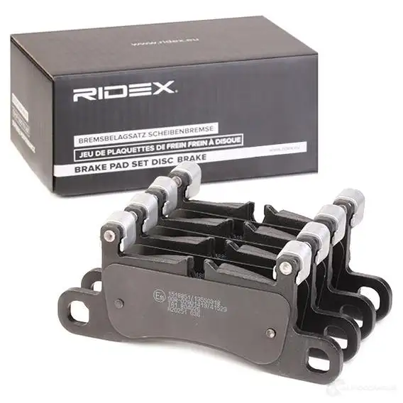 Тормозные колодки, комплект RIDEX 1B NR8V 402b1218 1437659612 изображение 1