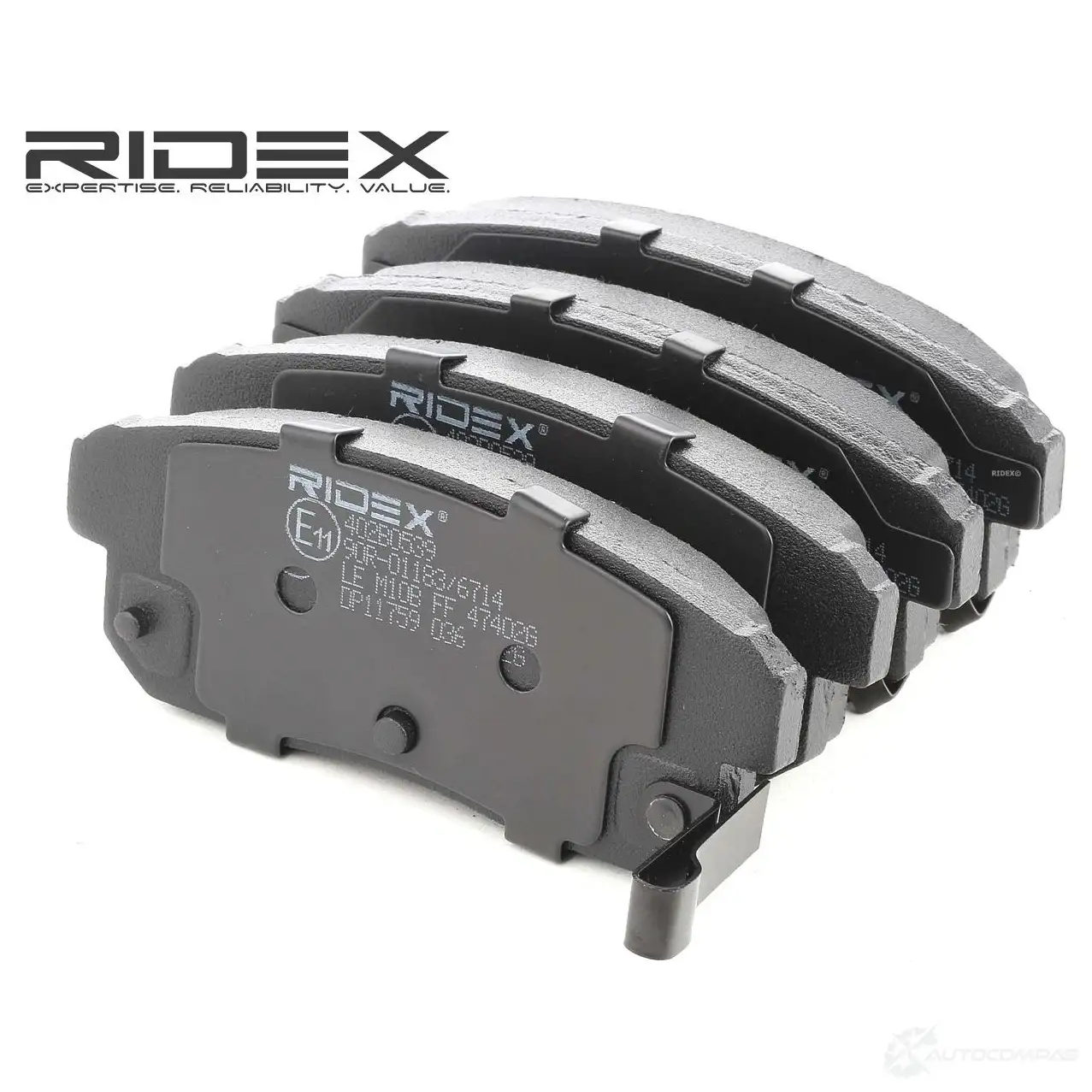 Тормозные колодки, комплект RIDEX 1437658974 4WVCR F 402b0539 - Изображение 1