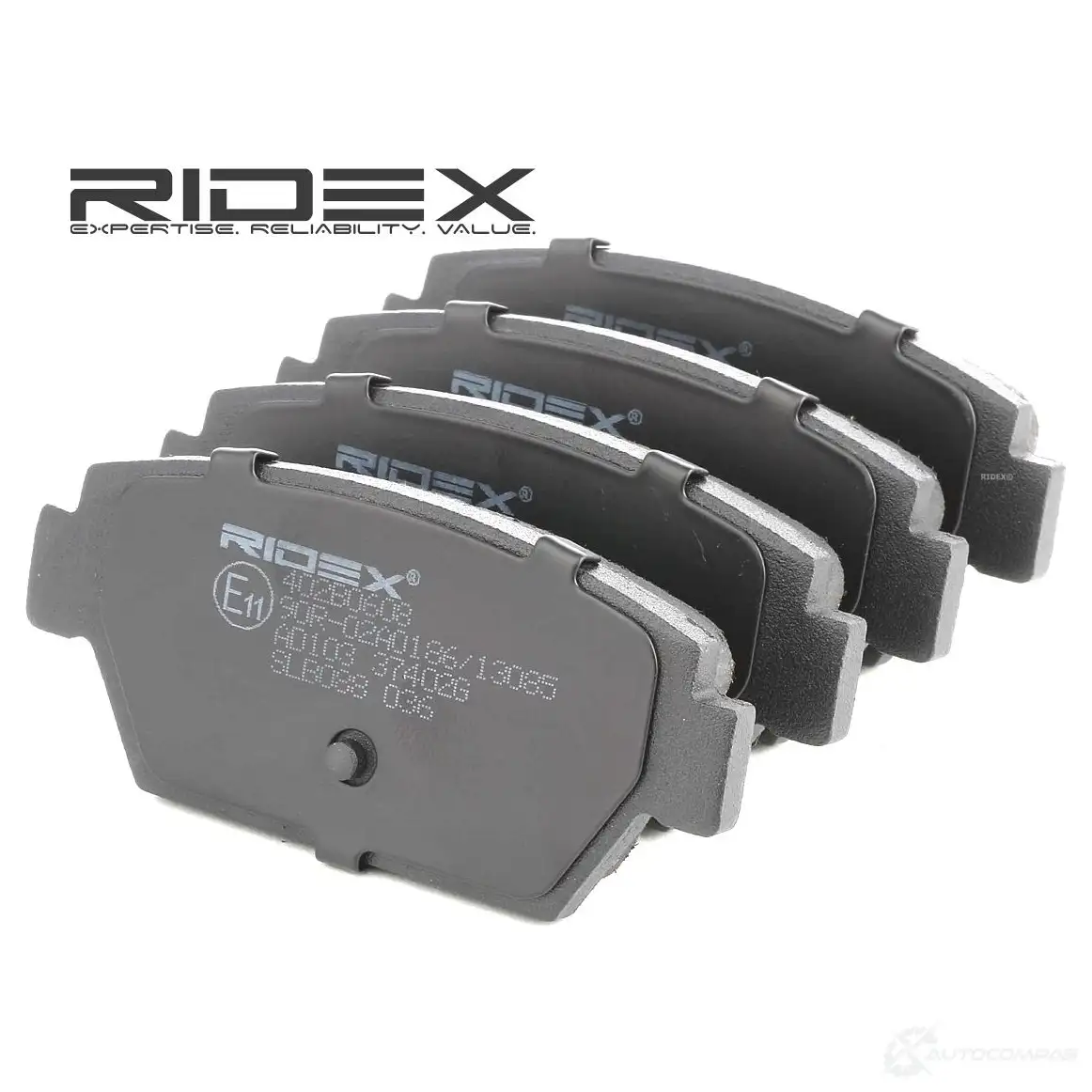 Тормозные колодки, комплект RIDEX 402b0608 1437649170 GF2Z B - Изображение 1