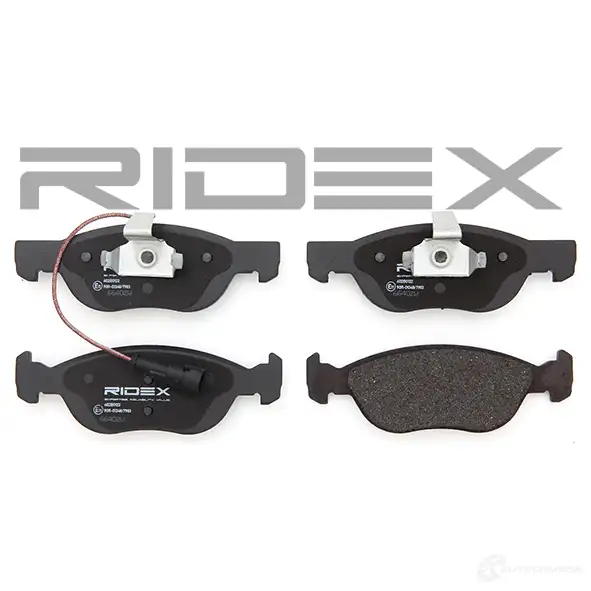 Тормозные колодки, комплект RIDEX 402b0122 7R4OU V 1437659069 изображение 2