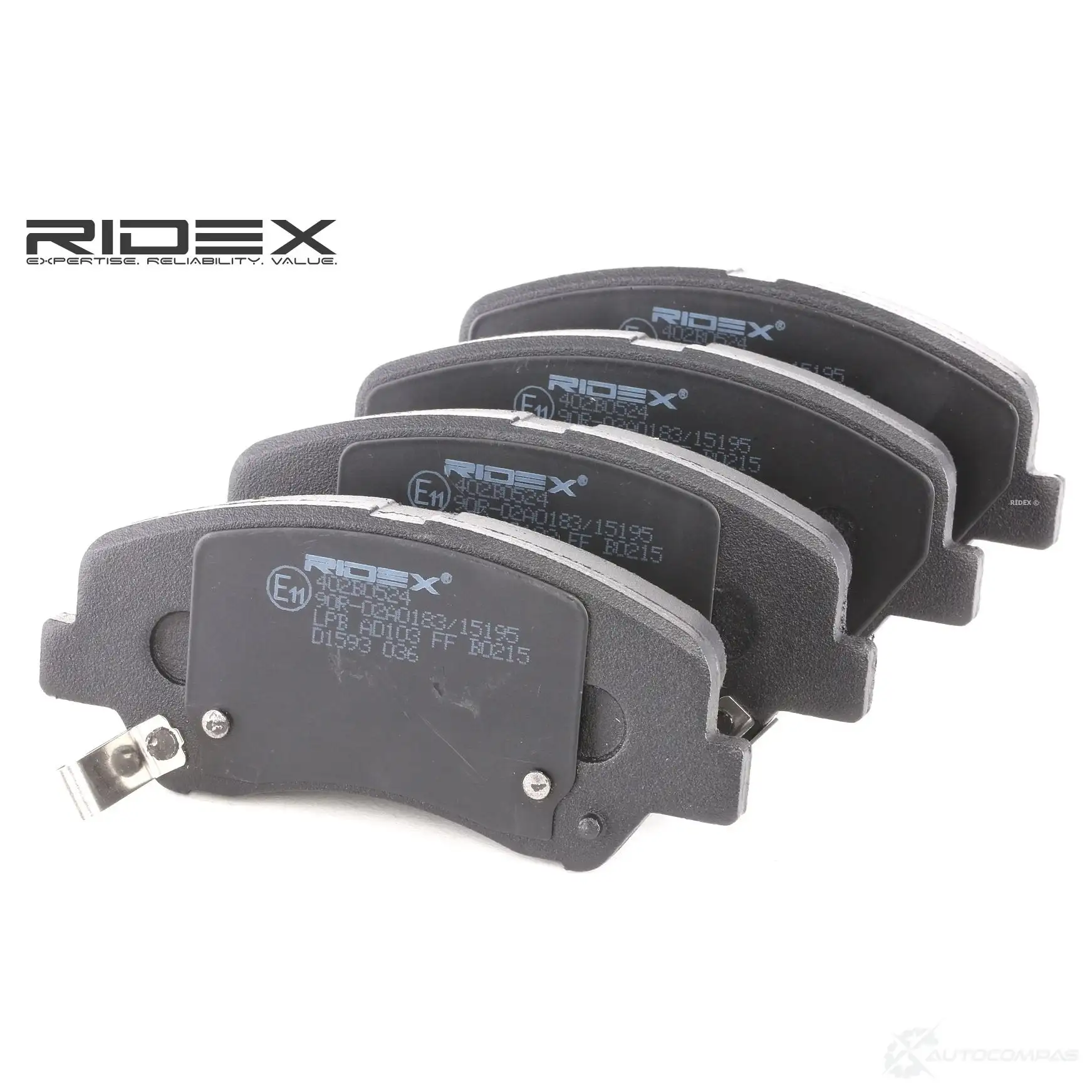 Тормозные колодки, комплект RIDEX 1437660441 402b0524 0VZ 9I - Изображение 1