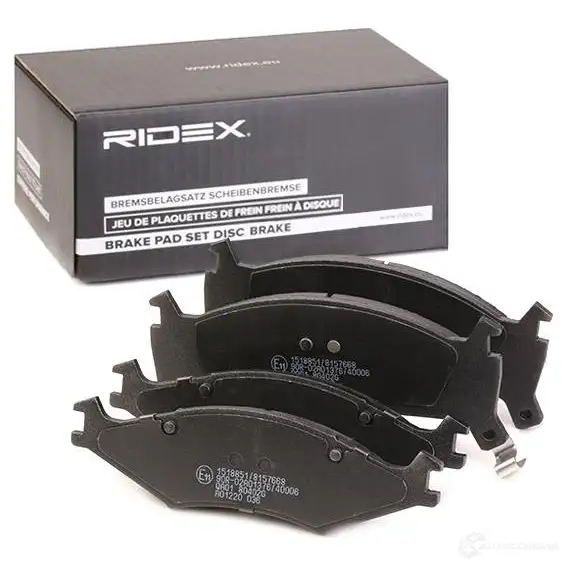 Тормозные колодки, комплект RIDEX BIZJ 67 402b1048 1437660055 изображение 1