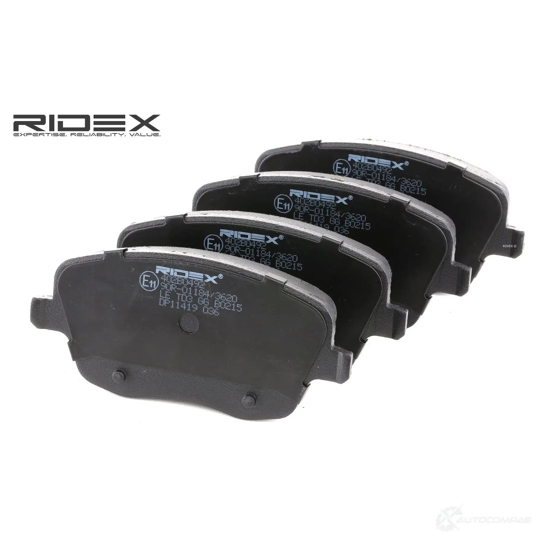 Тормозные колодки, комплект RIDEX 402b0492 1437659590 Y RSYOE - Изображение 1