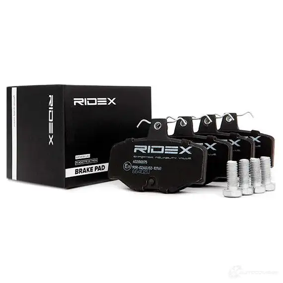 Тормозные колодки, комплект RIDEX 1437657906 402b0075 PPHF A изображение 1