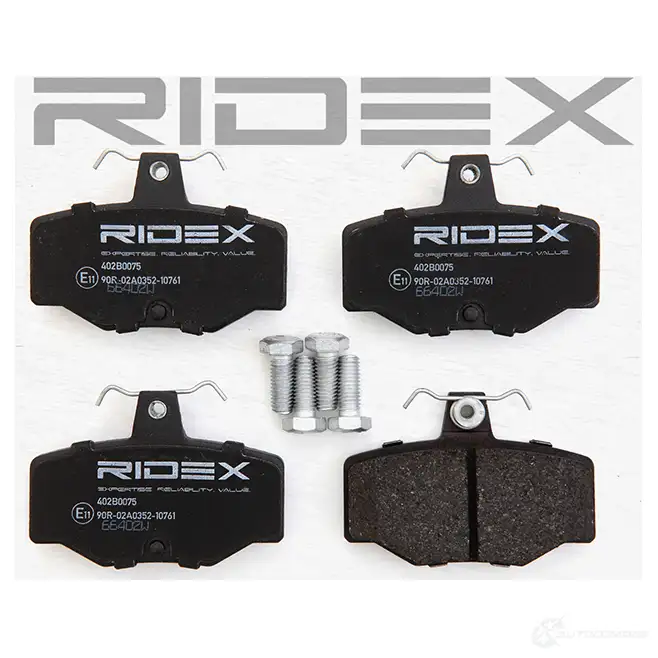 Тормозные колодки, комплект RIDEX 1437657906 402b0075 PPHF A изображение 2