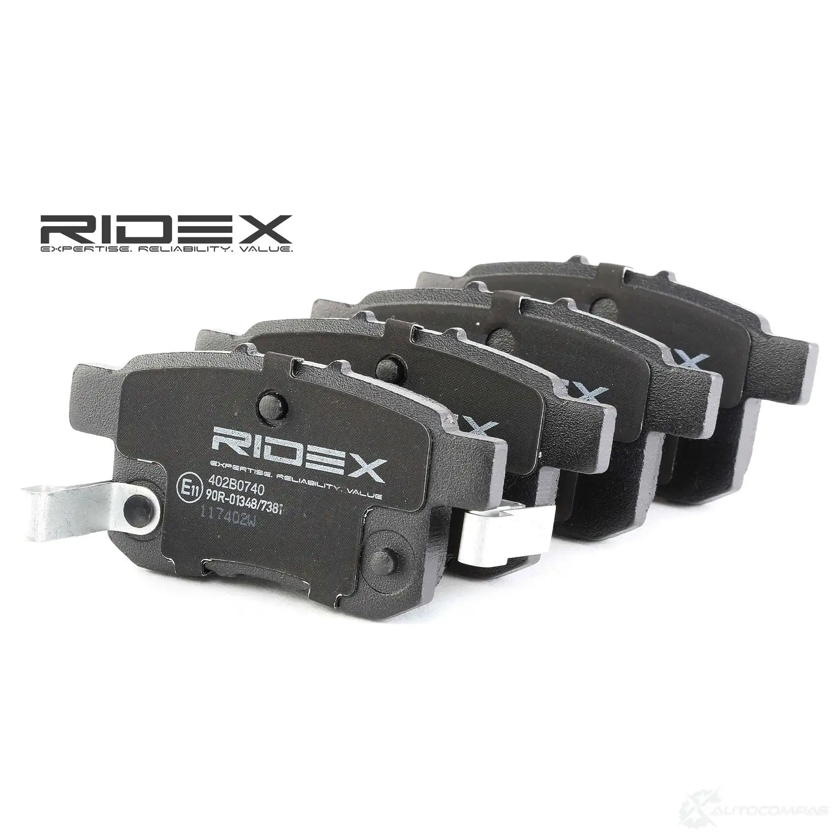 Тормозные колодки, комплект RIDEX E 5ICS 402b0740 1437659169 изображение 0
