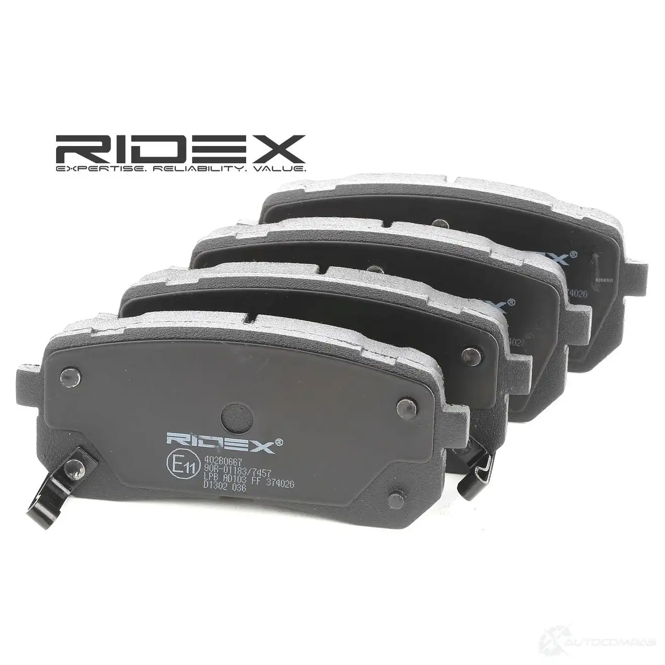 Тормозные колодки, комплект RIDEX QU W9WRT 402b0667 1437658051 изображение 0