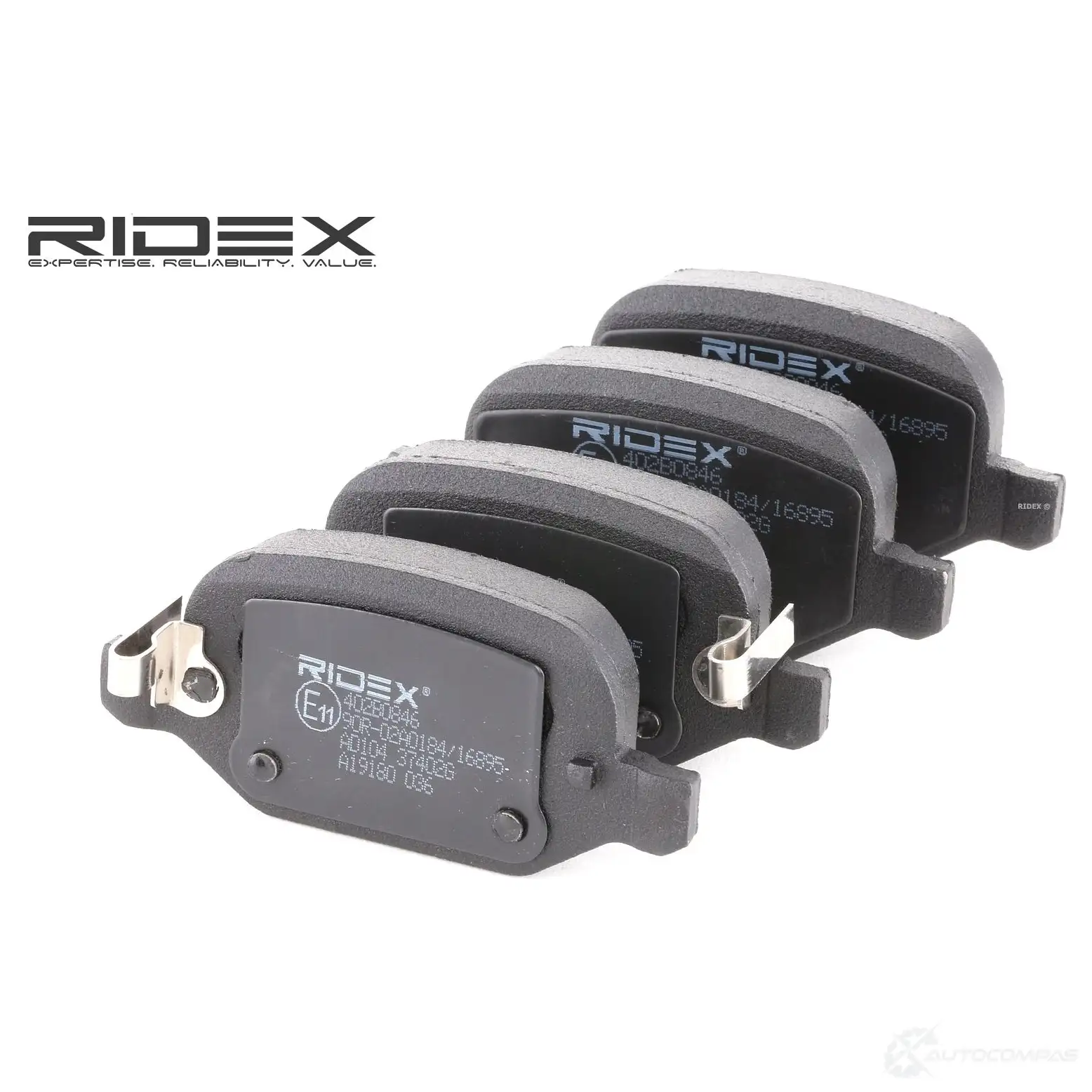 Тормозные колодки, комплект RIDEX 402b0846 1437651554 1ES 7X изображение 0