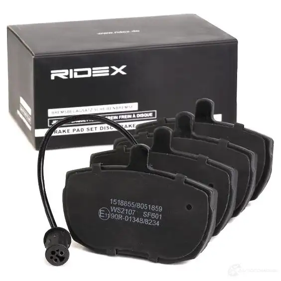 Тормозные колодки, комплект RIDEX 1437659311 402b0839 N74CC Y изображение 1