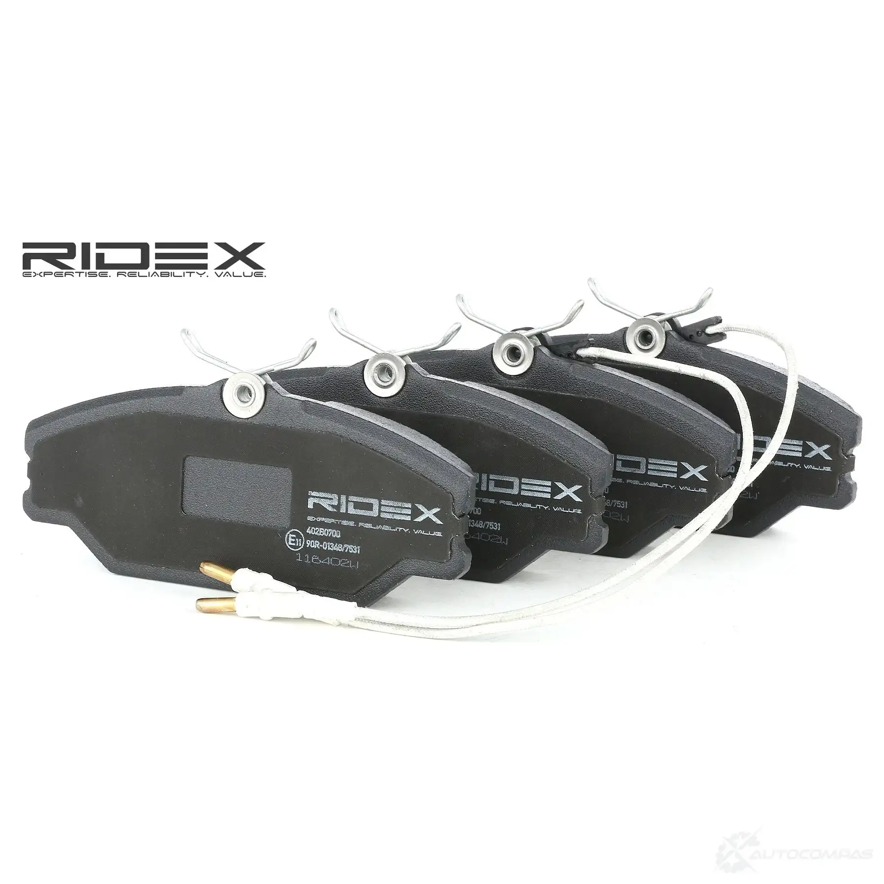 Тормозные колодки, комплект RIDEX 1437659592 QCU POQG 402b0700 - Изображение 1