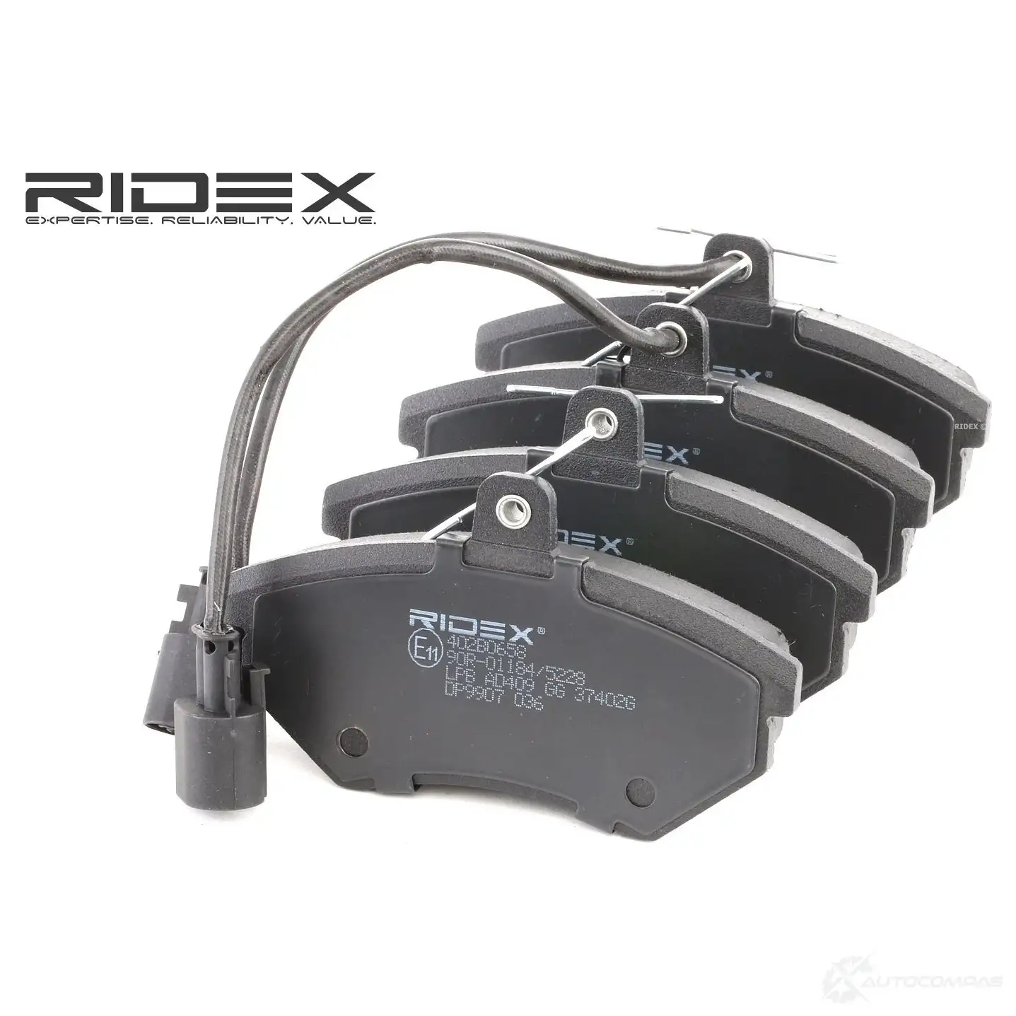 Тормозные колодки, комплект RIDEX 402b0658 1437652333 P CV12 изображение 0