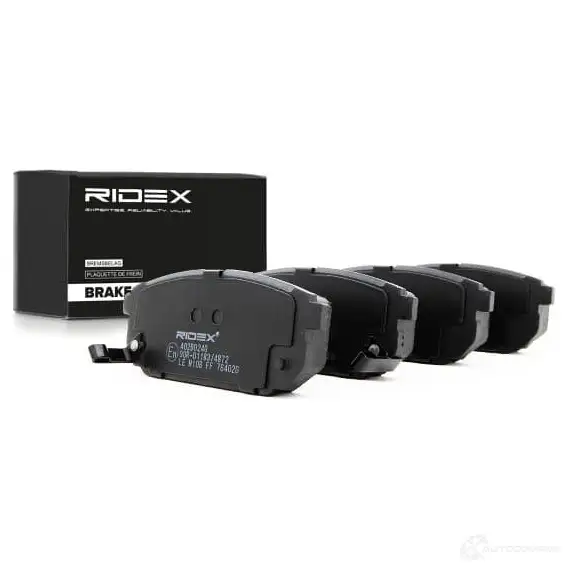 Тормозные колодки, комплект RIDEX 1437657844 ITI96 AM 402b0240 изображение 2