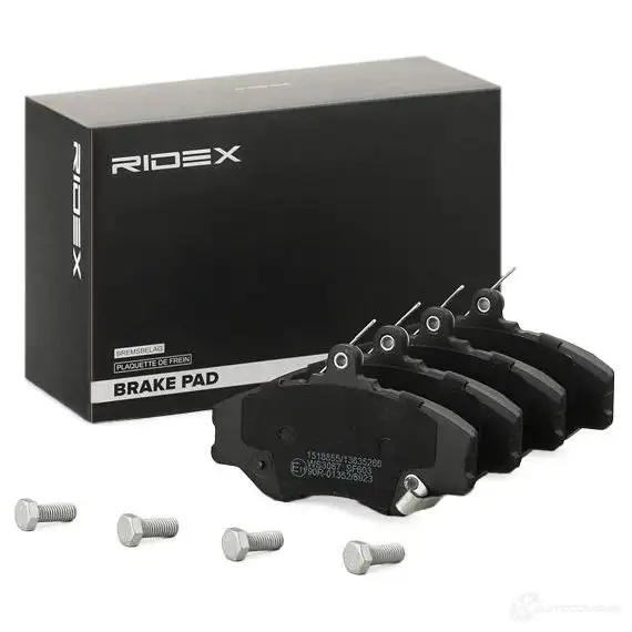 Тормозные колодки, комплект RIDEX 1437660286 O5 NIY7 402b1092 изображение 1