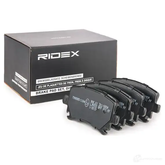 Тормозные колодки, комплект RIDEX 05X TCZ 402b0010 1437652317 изображение 1