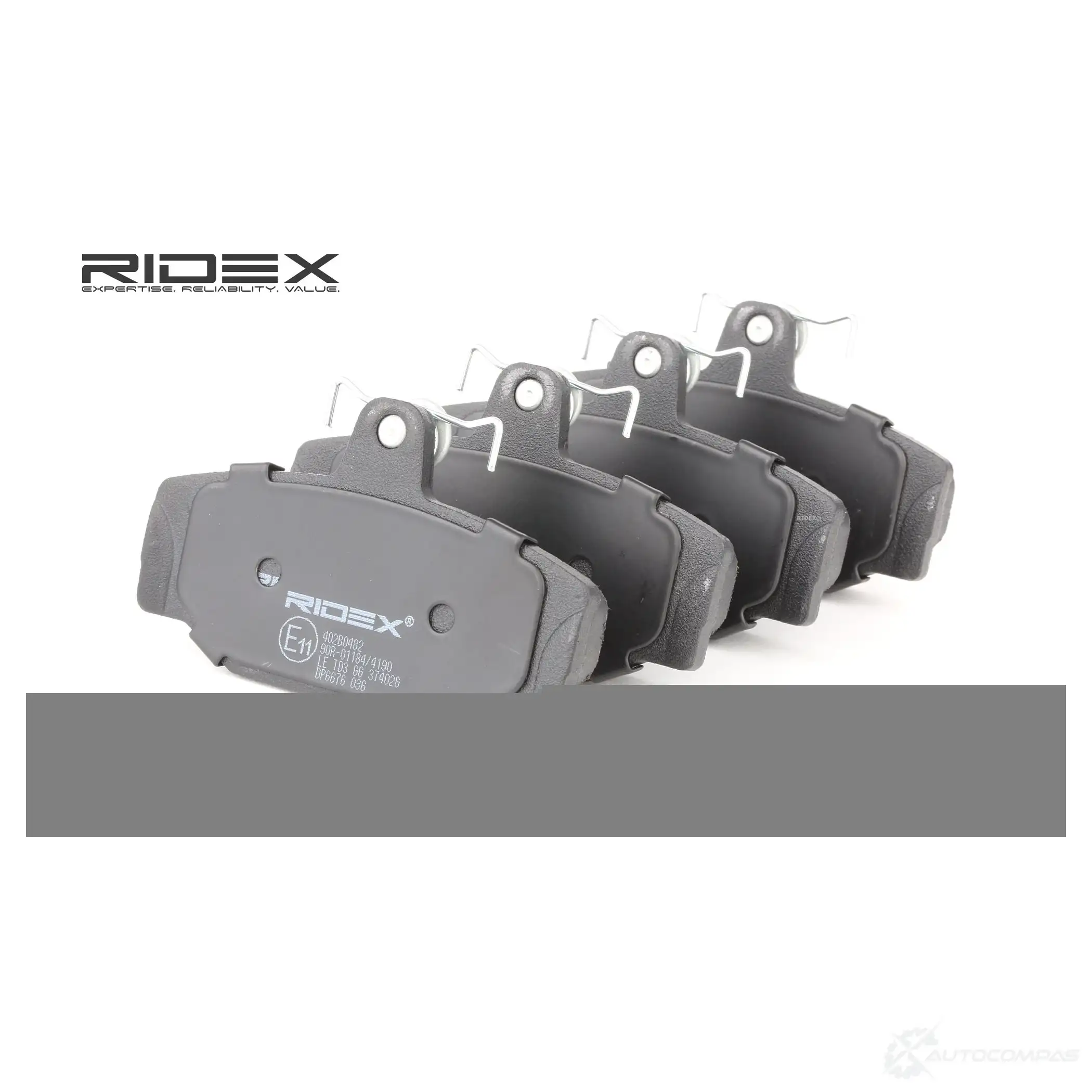 Тормозные колодки, комплект RIDEX 402b0482 1437657902 J2QK DF изображение 0