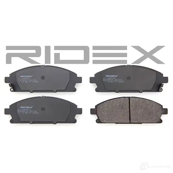 Тормозные колодки, комплект RIDEX 1437660434 402b0373 P0 9SXM изображение 1