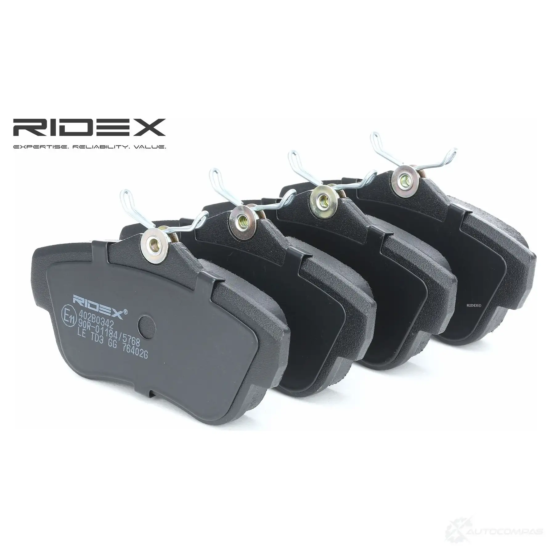 Тормозные колодки, комплект RIDEX NH 2RASK 402b0342 1437659086 - Изображение 1