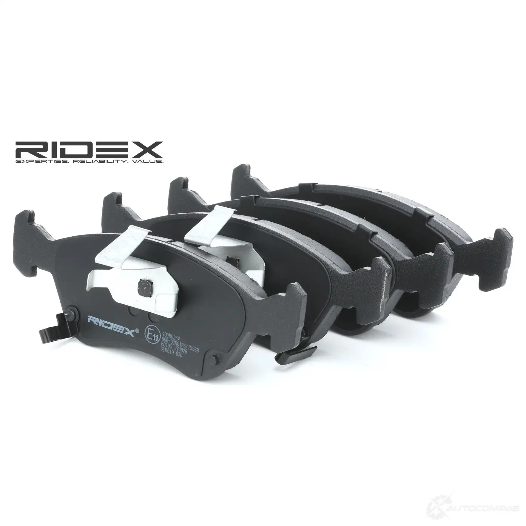 Тормозные колодки, комплект RIDEX 402b0254 1437659079 RPYMA QL изображение 0