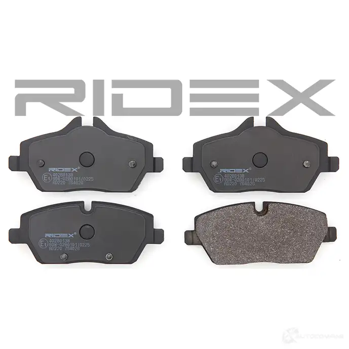Тормозные колодки, комплект RIDEX 1437658138 P IUXS8 402b0138 изображение 2