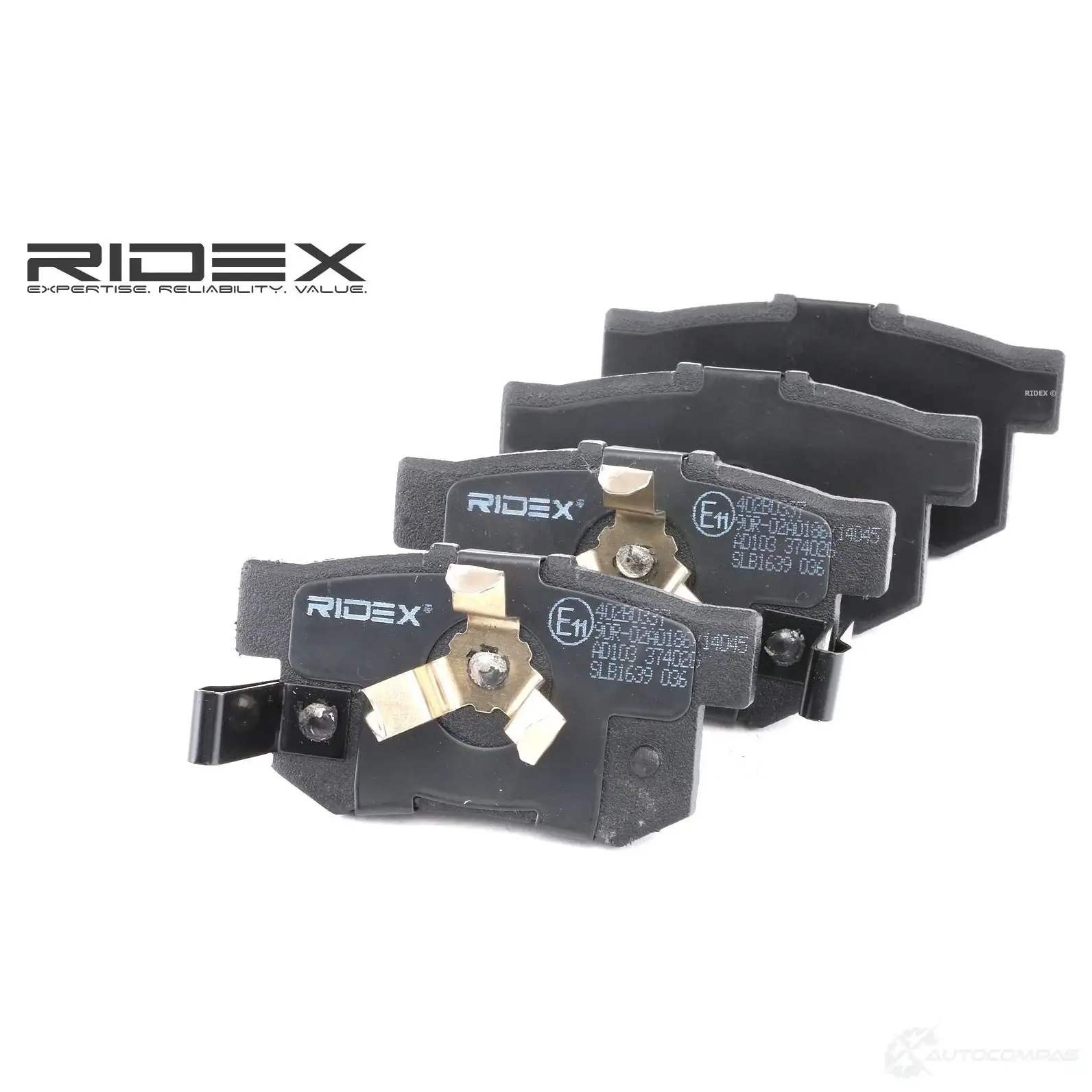 Тормозные колодки, комплект RIDEX 1437651352 402b0337 6H R62MH - Изображение 1