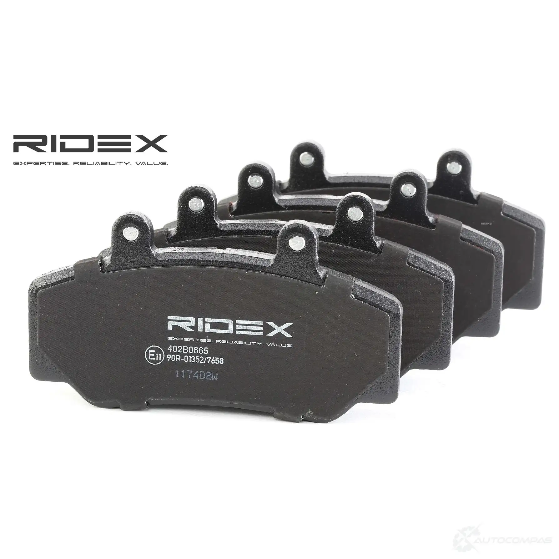 Тормозные колодки, комплект RIDEX 402b0665 OXQ RH 1437659061 - Изображение 1