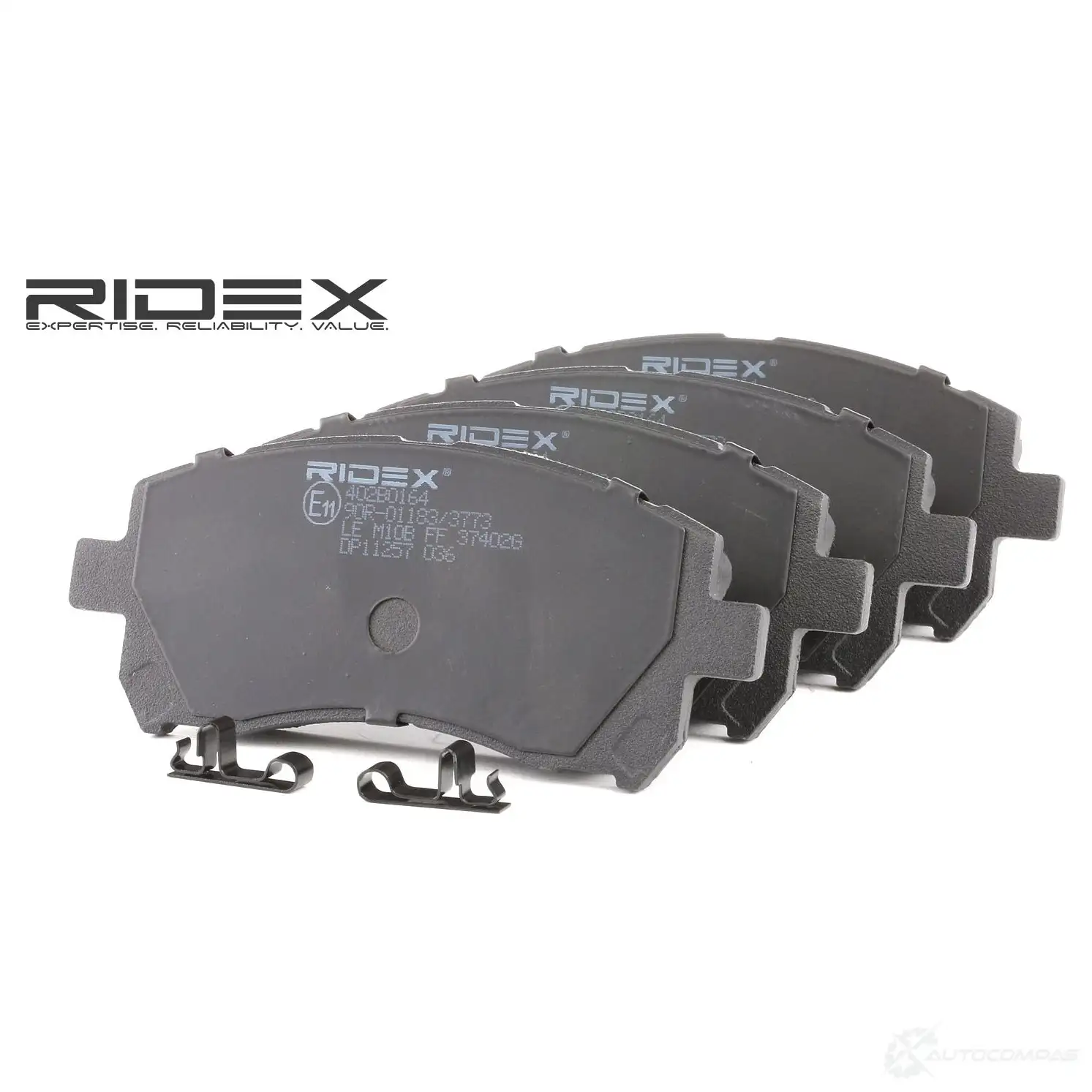 Тормозные колодки, комплект RIDEX 402b0164 1437659379 ZXO7 X изображение 0