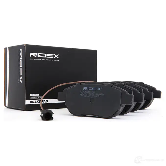 Тормозные колодки, комплект RIDEX 0PWX K 1437658833 402b0096 изображение 1