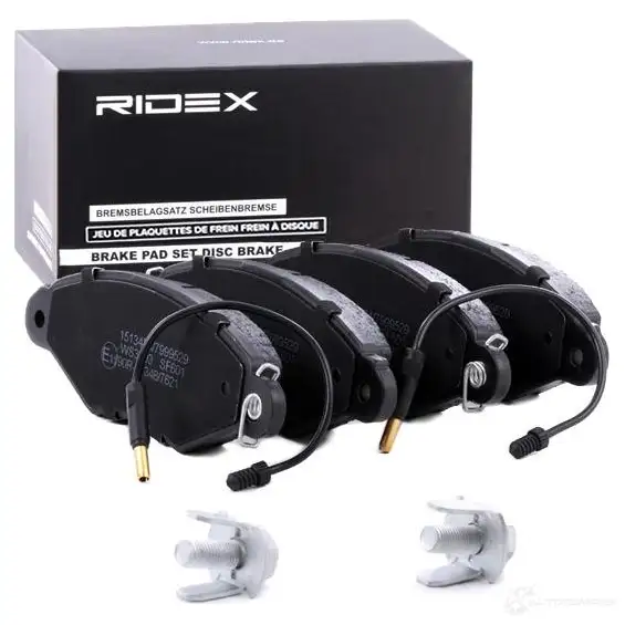 Тормозные колодки, комплект RIDEX CJ 7G1E 1437657579 402b0140 изображение 1