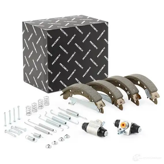 Барабанные тормозные колодки, комплект RIDEX 86CL X7V 3859b0054 1437673672 изображение 1
