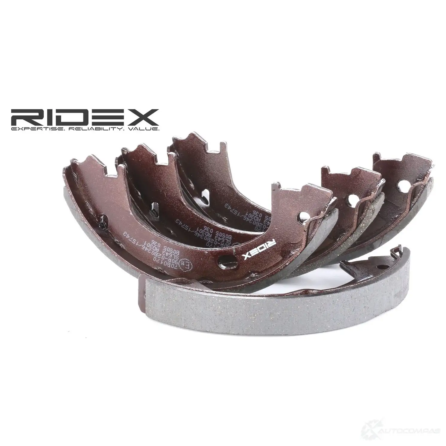 Барабанные тормозные колодки, комплект RIDEX L 08XHHH 70b0170 1437708275 изображение 0