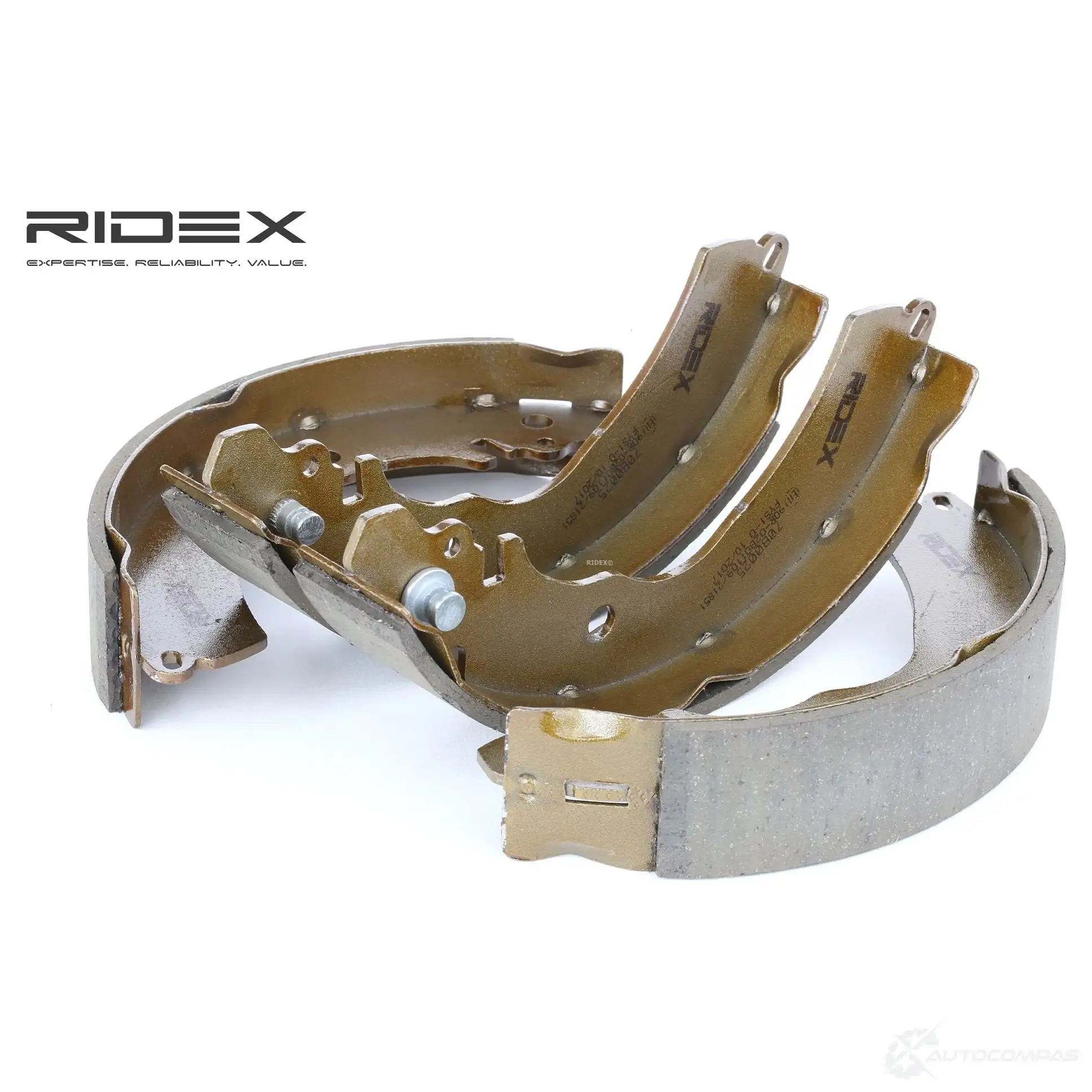 Барабанные тормозные колодки, комплект RIDEX 1437708843 70b0025 N R0QO - Изображение 1