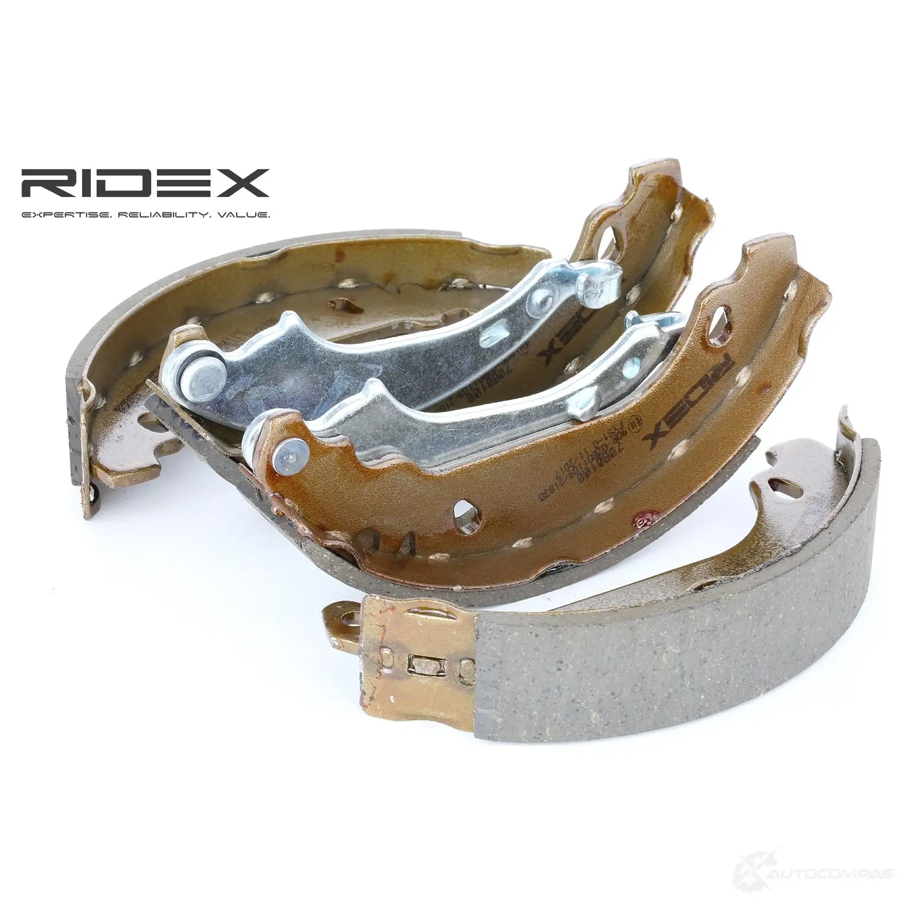 Барабанные тормозные колодки, комплект RIDEX 1437716042 WS74 0 70b0100 - Изображение 1