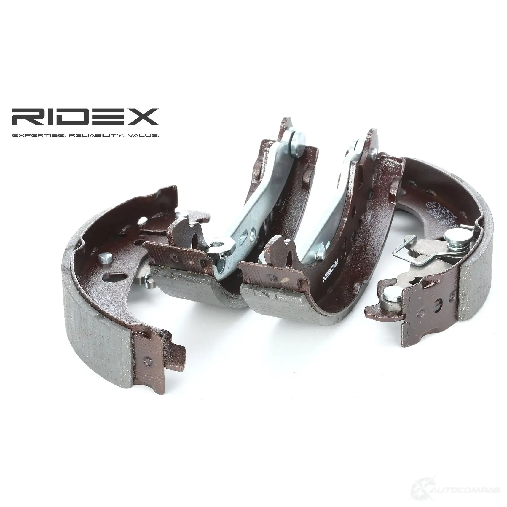 Барабанные тормозные колодки, комплект RIDEX 1437708885 7D6V Q6W 70b0038 - Изображение 1