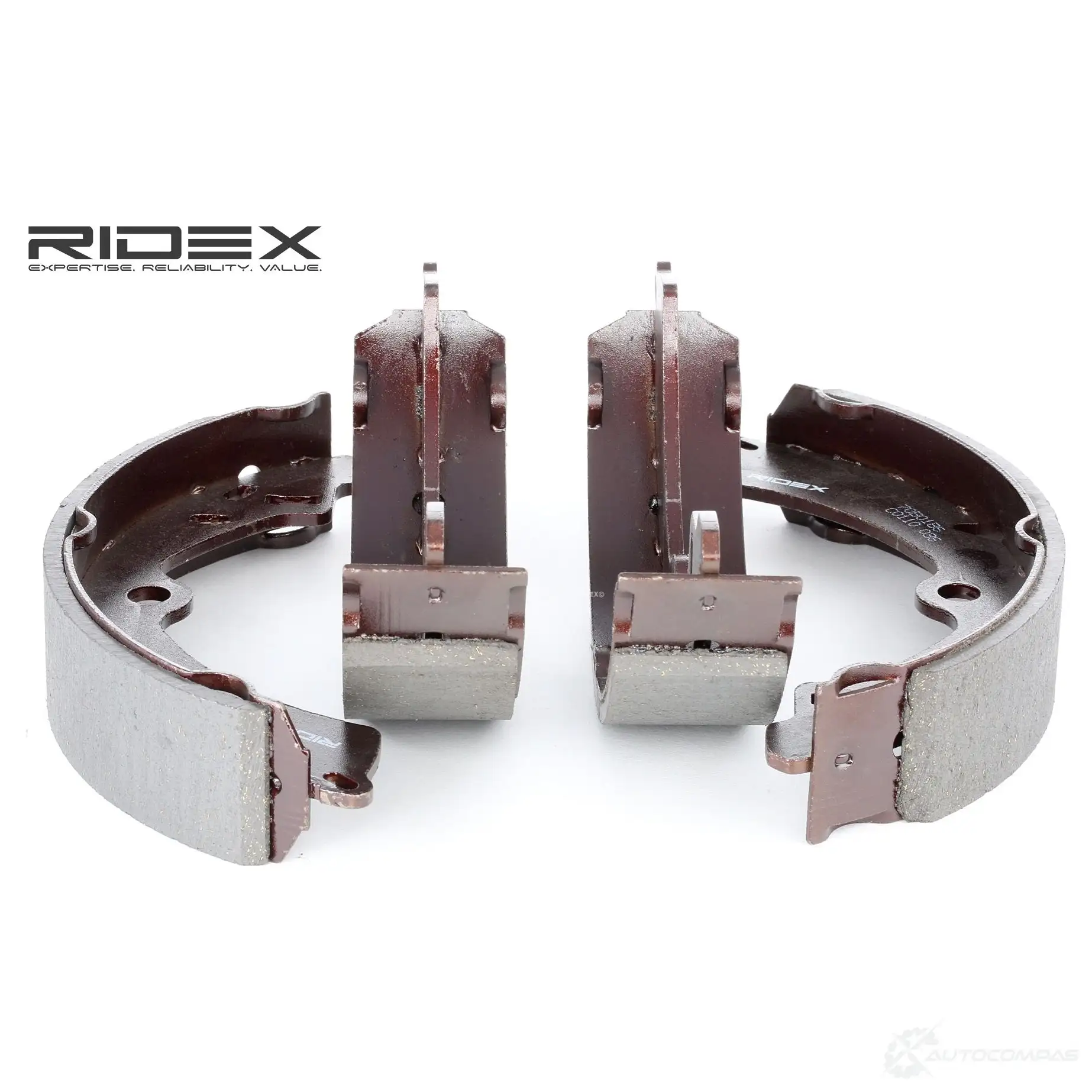 Барабанные тормозные колодки, комплект RIDEX 70b0186 1437708866 3VBO F5 изображение 0