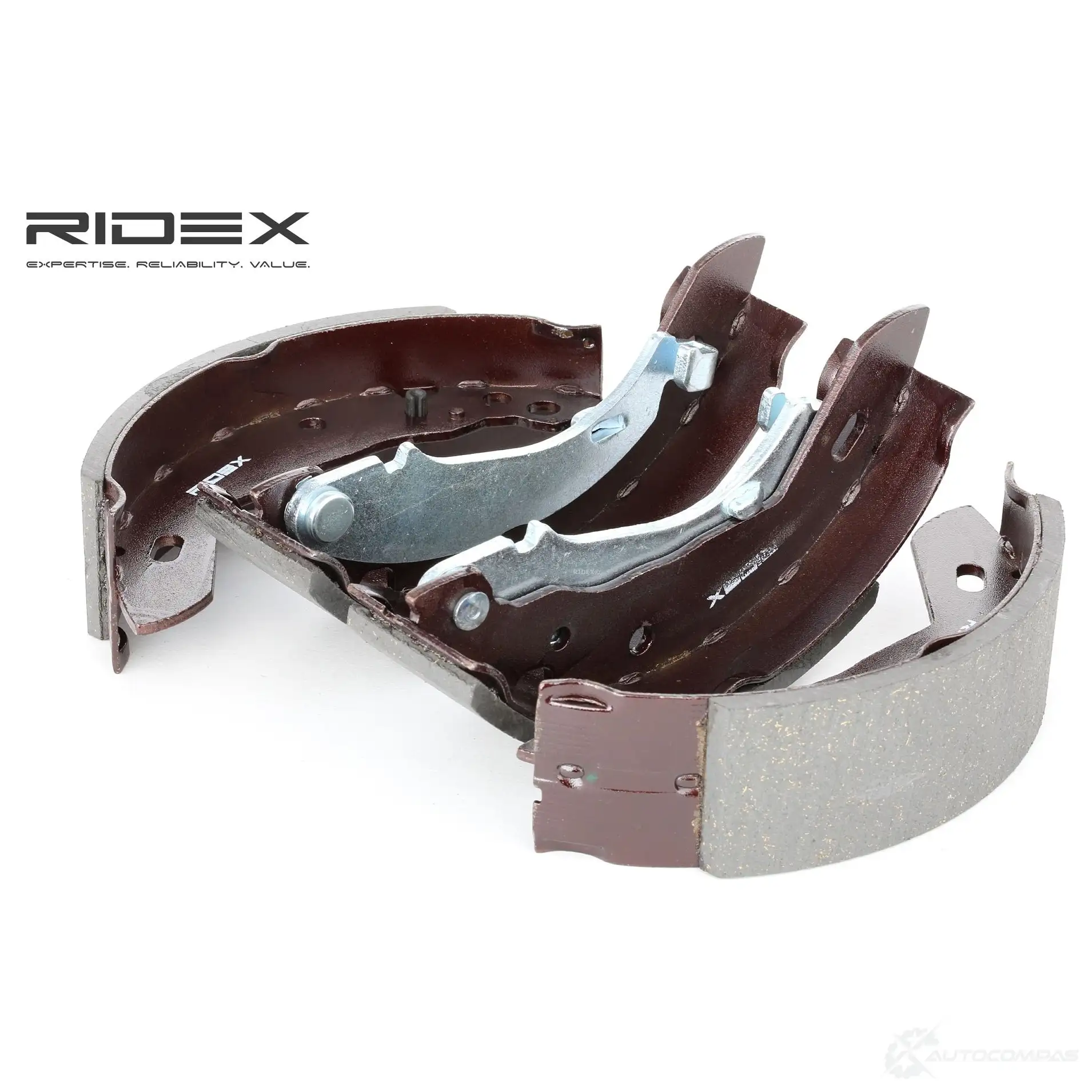 Барабанные тормозные колодки, комплект RIDEX 70b0111 BD8MW B 1437708520 - Изображение 1