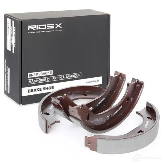 Барабанные тормозные колодки, комплект RIDEX EE9 X775 1437708266 70b0098 изображение 1