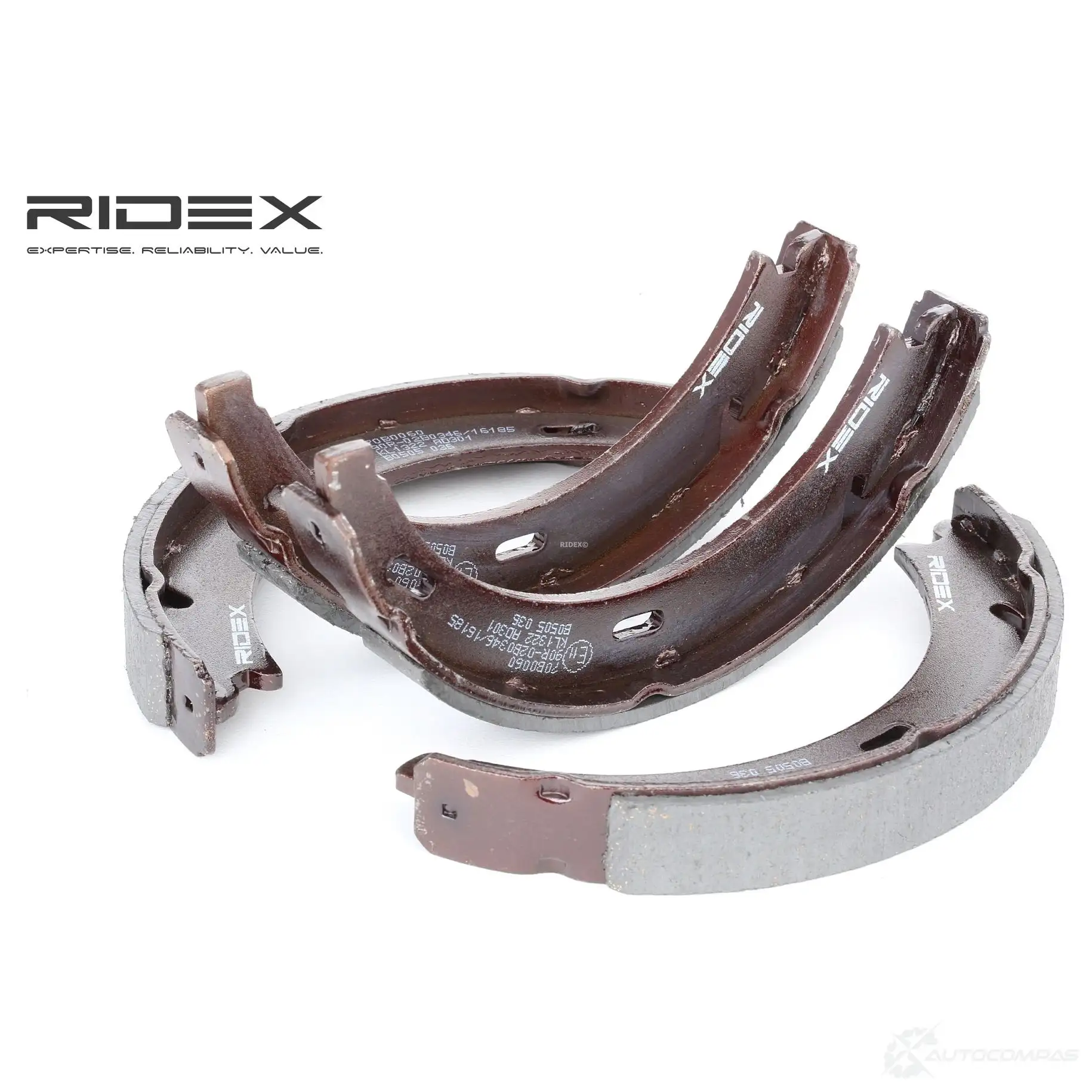 Барабанные тормозные колодки, комплект RIDEX 0D2AN4 R 1437708245 70b0060 изображение 0