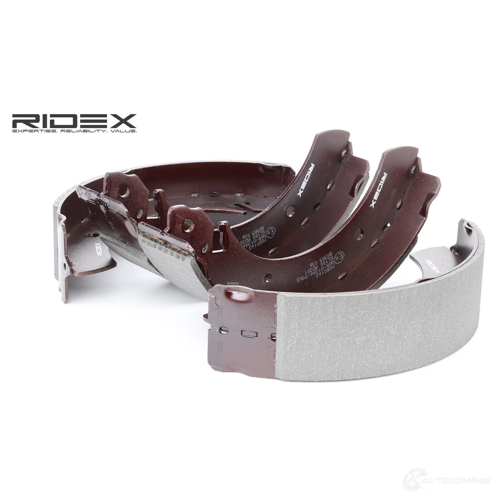 Барабанные тормозные колодки, комплект RIDEX 1 H708 70b0163 1437709167 изображение 0