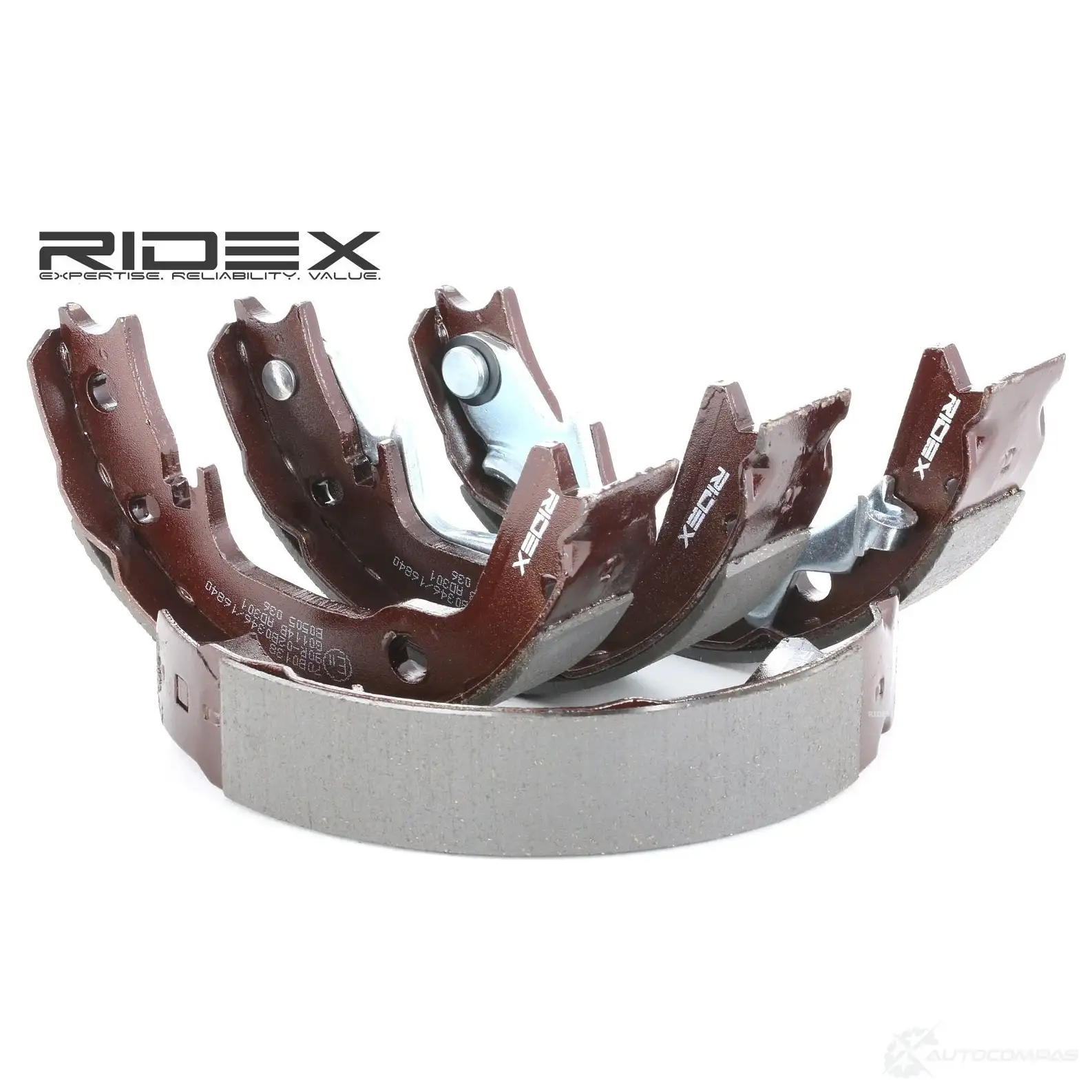 Барабанные тормозные колодки, комплект RIDEX P LOO0J 70b0138 1437708873 изображение 0