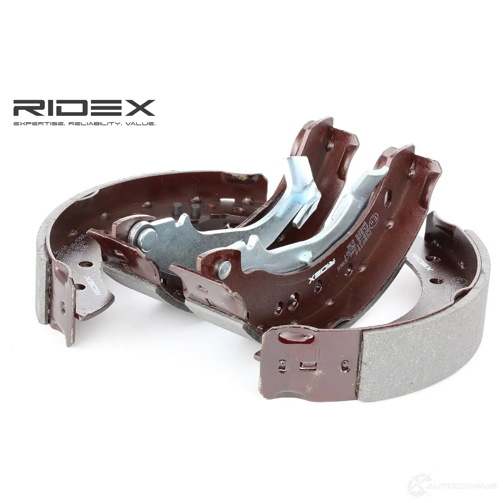 Барабанные тормозные колодки, комплект RIDEX 85 T11G3 70b0164 1437708886 - Изображение 1