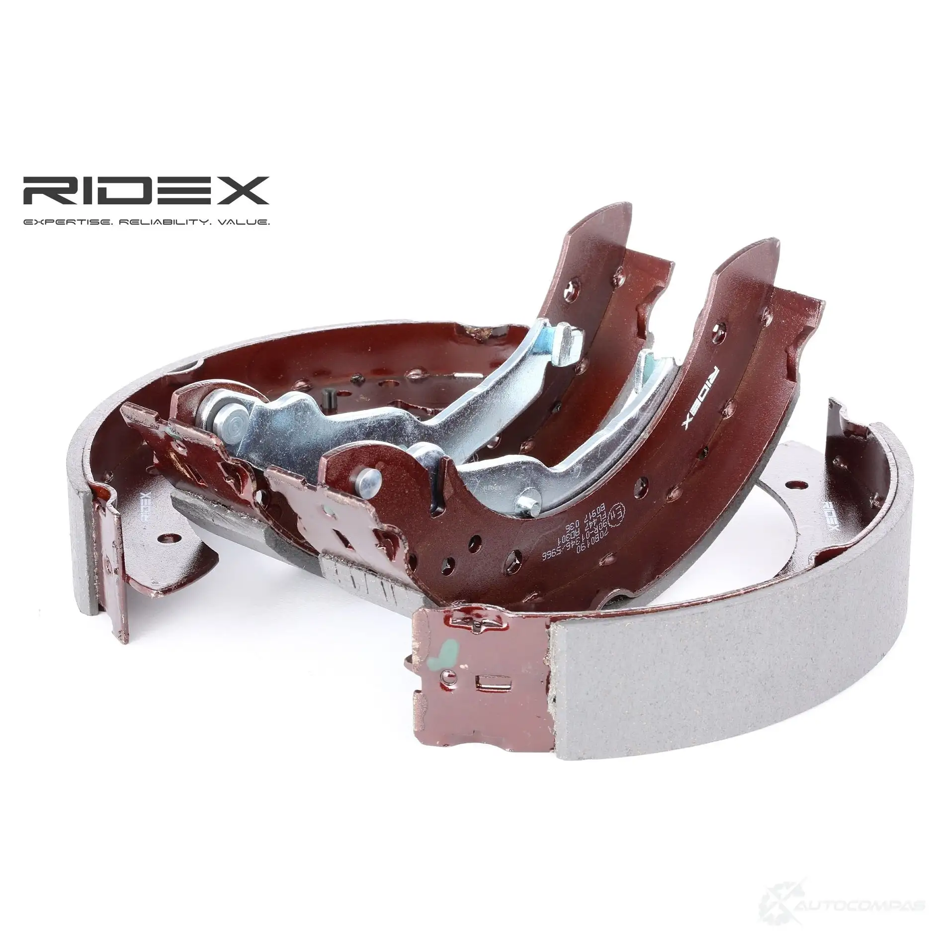 Барабанные тормозные колодки, комплект RIDEX J6A46 X0 70b0190 1437709279 изображение 0