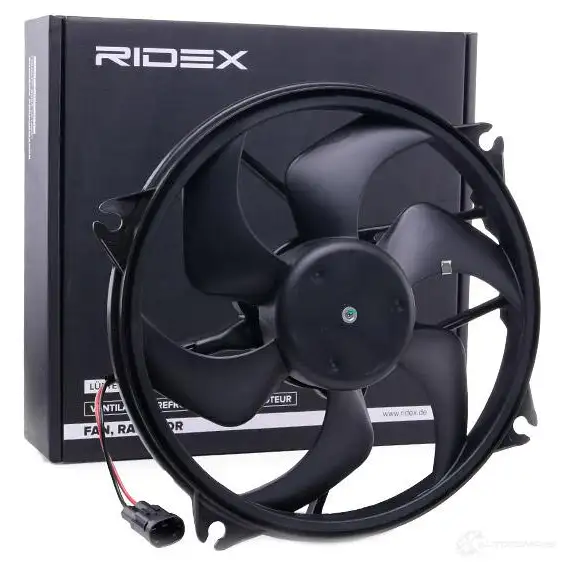 Вентилятор радиатора RIDEX 508r0100 1437969940 ZI YYBJ изображение 1