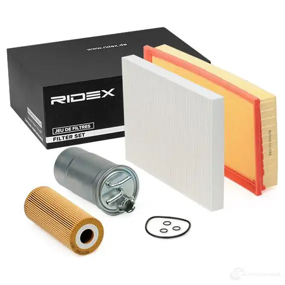 Комплект фильтров RIDEX 4055f0117 9B3 Q7D 1437678857 изображение 2