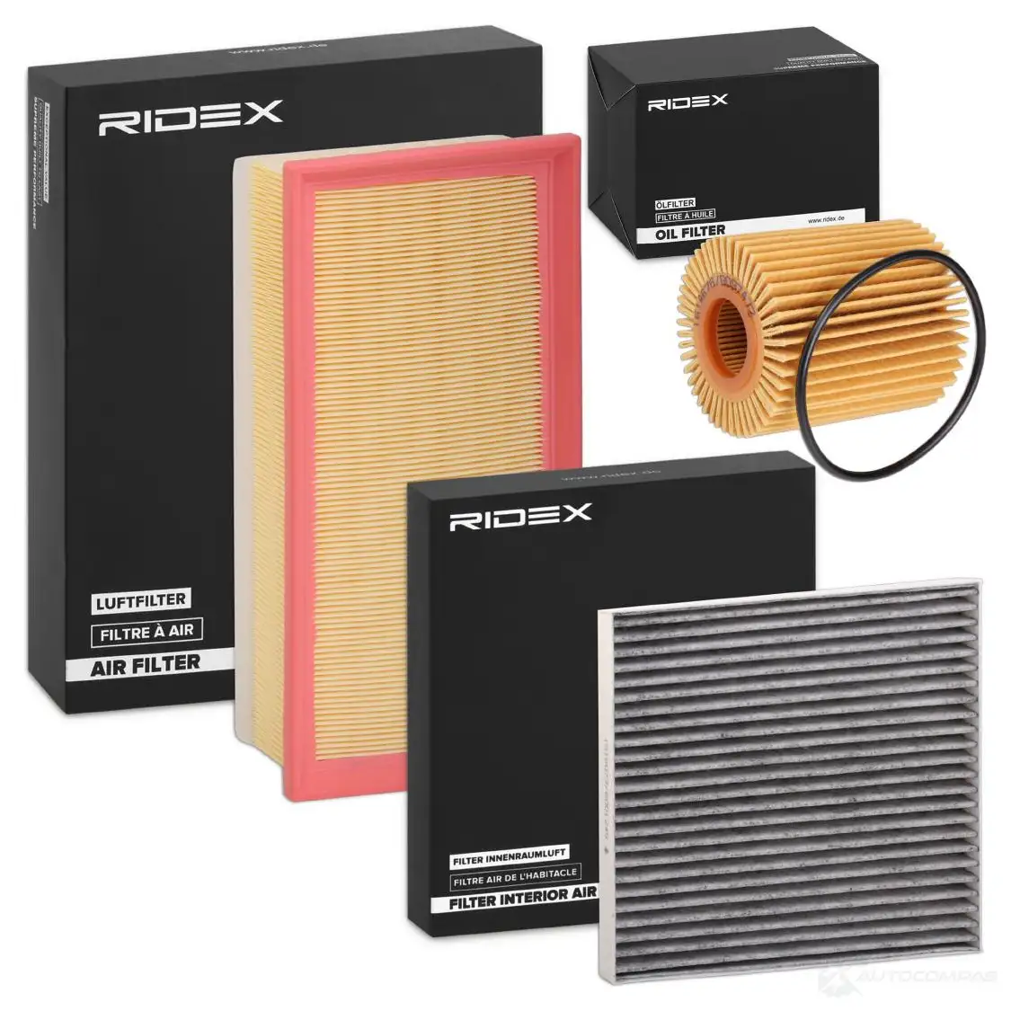 Комплект фильтров RIDEX 1437671221 QNIOT Y 4055f0549 изображение 0