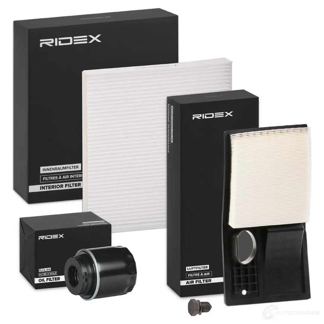 Комплект фильтров RIDEX 6 7CQC 1438766085 4055f0570